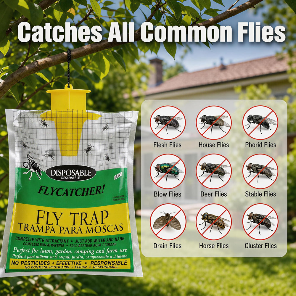 SonicPulse fly trap setup instructions with bait activation