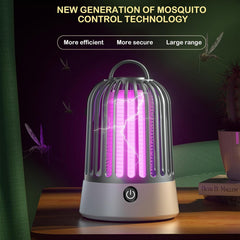 SonicPulse Mosquito Zapper in a bedroom setting at night