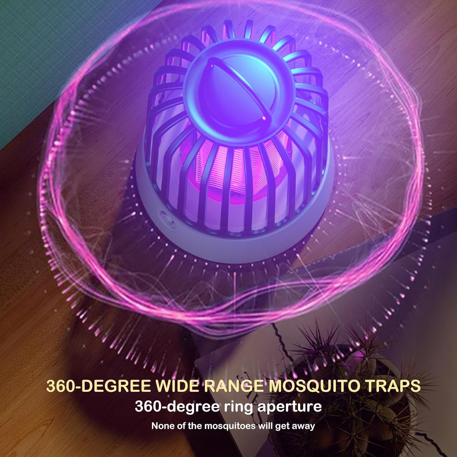 SonicPulse Mosquito Zapper on a porch during sunset