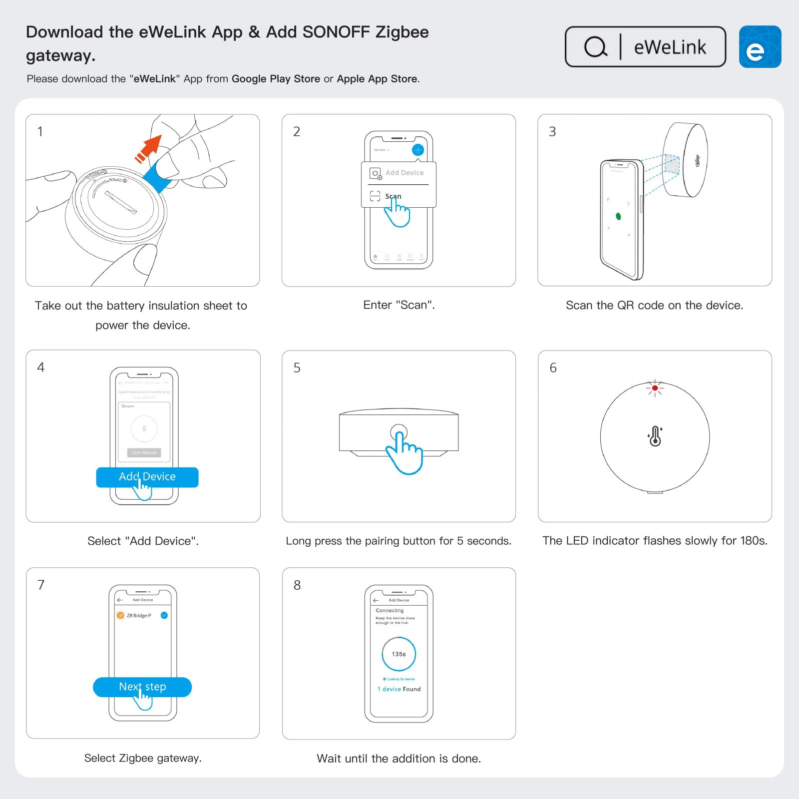 SONOFF SNZB-02P Temperature Humidity Sensor in use