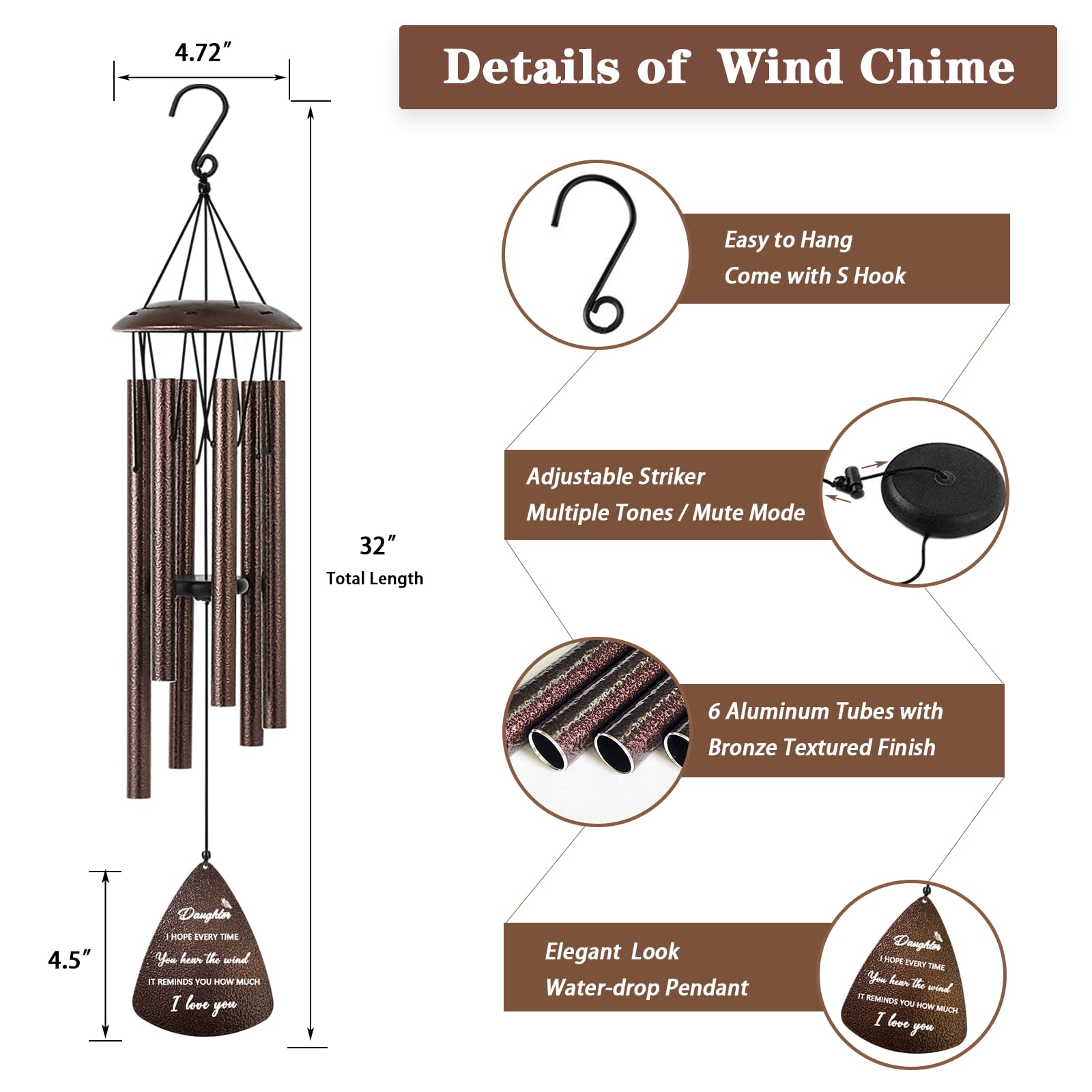 Soopau wind chime in indoor decor setting