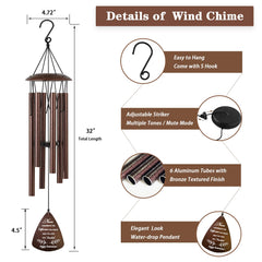 Soopau wind chimes packaged in kraft gift box