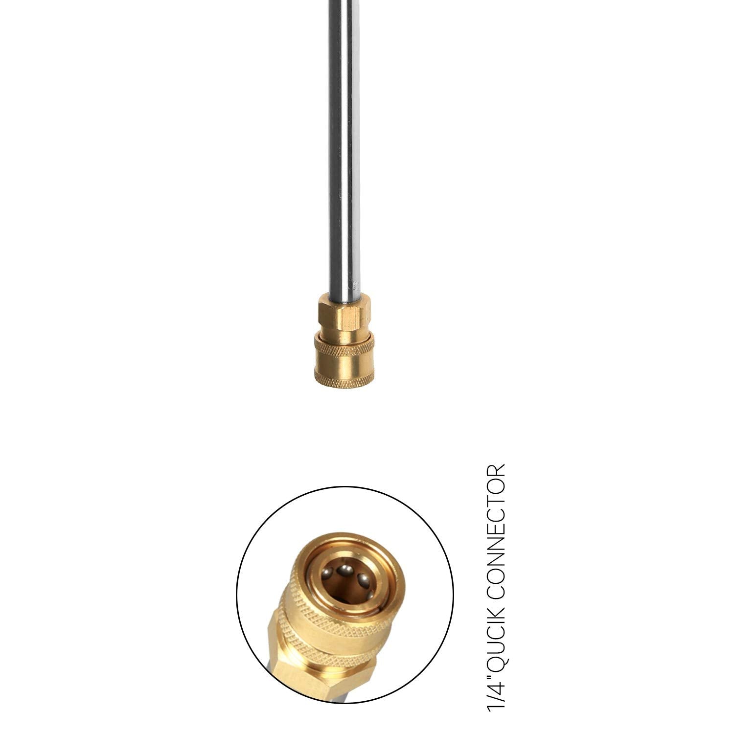 Sooprinse 16 Inch Pressure Washer Wand back view