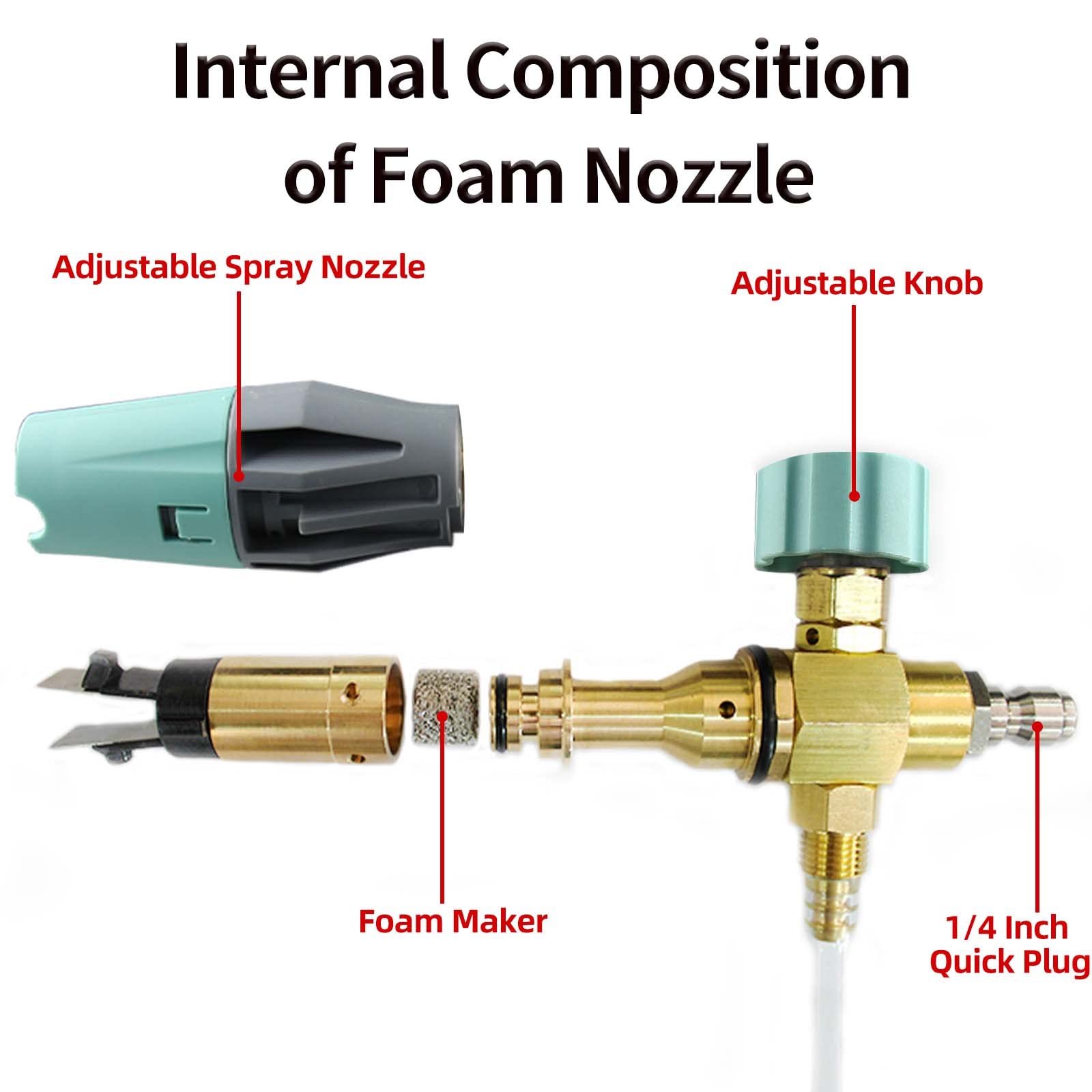 Sooprinse Foam Cannon side view with liquid inside