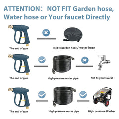 Sooprinse High Pressure Washer Gun in use cleaning a vehicle