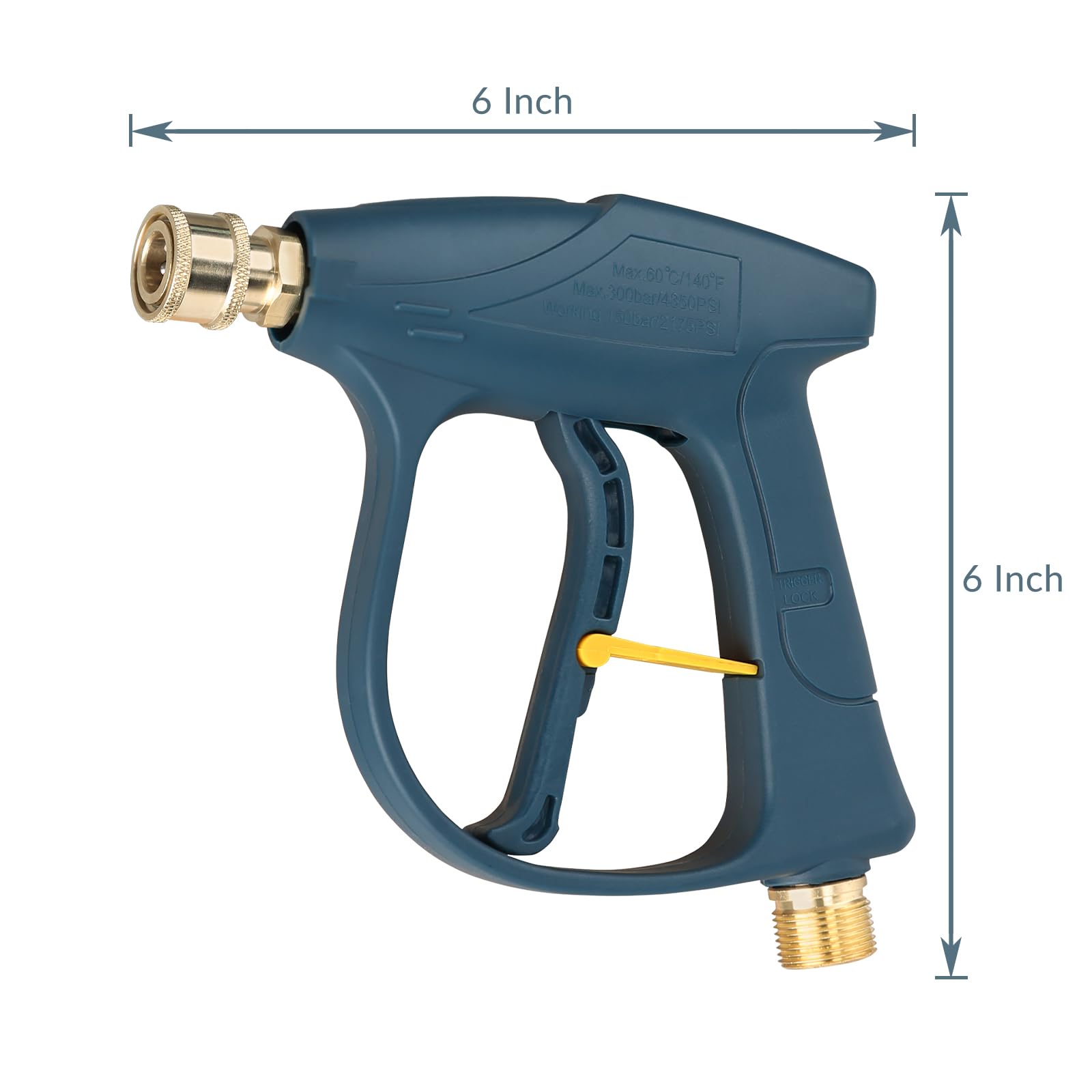 Sooprinse High Pressure Washer Gun on a patio surface