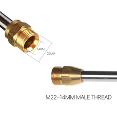 Sooprinse Pressure Washer Wand close-up of brass fitting