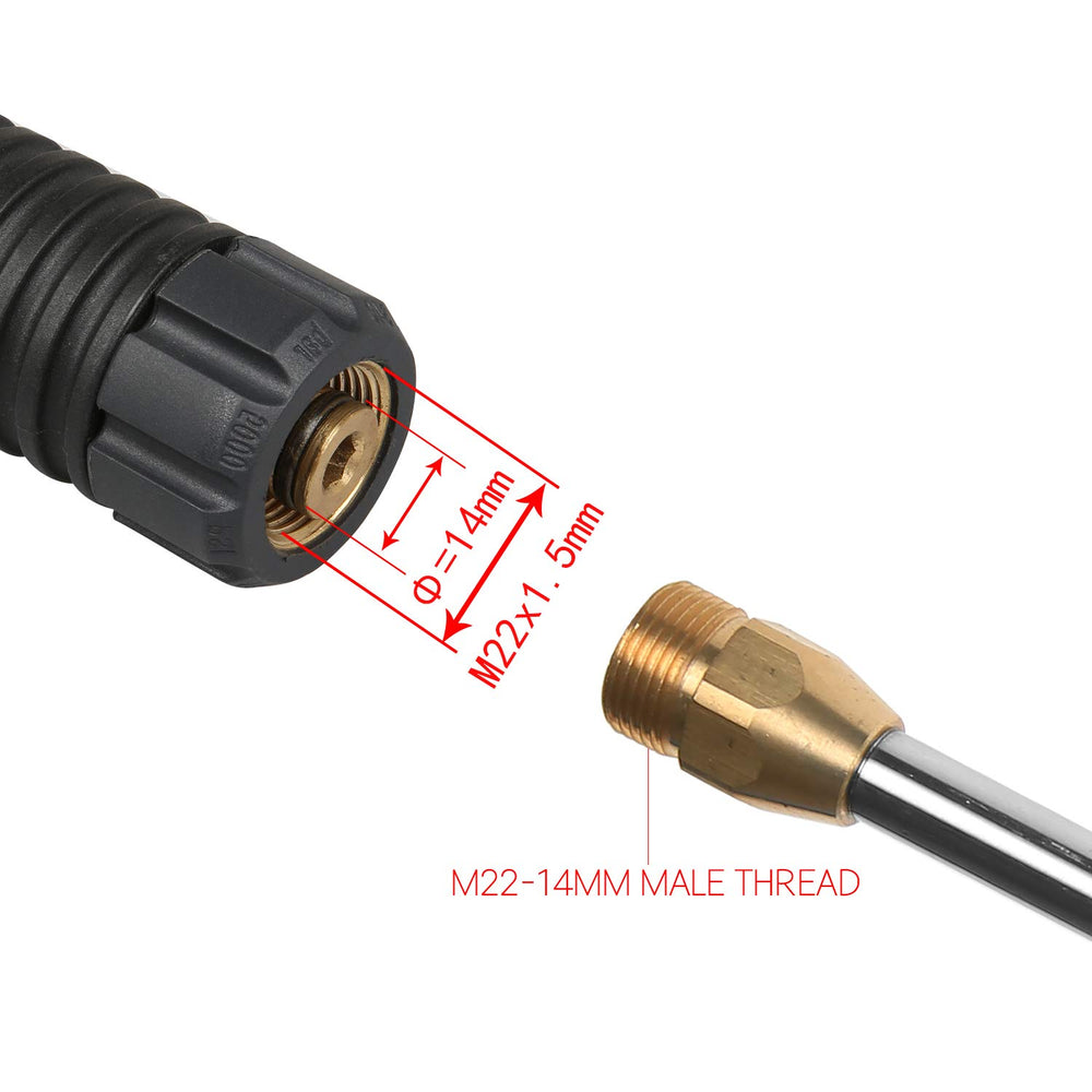 Sooprinse Pressure Washer Wand on outdoor equipment