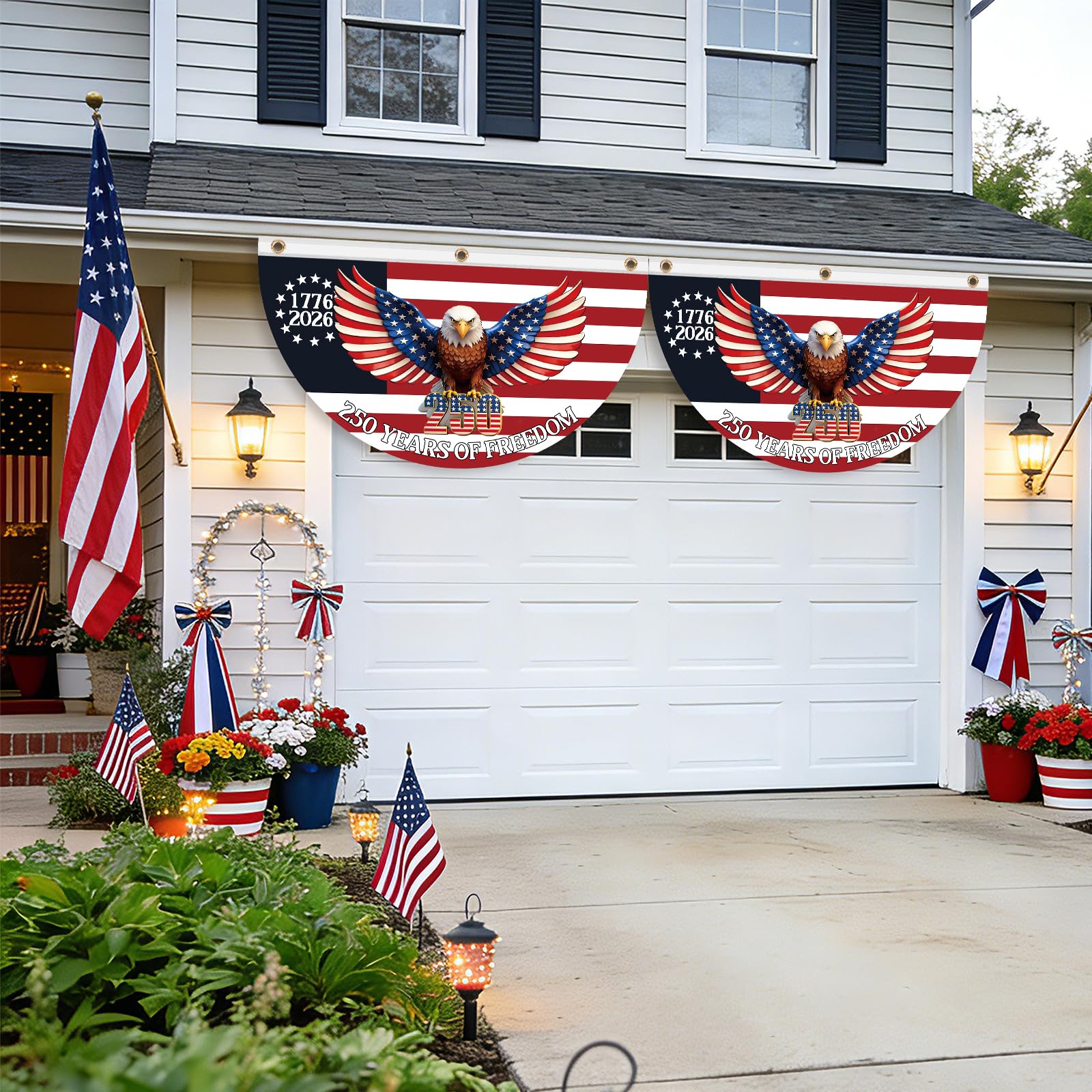 Sophena 250th Anniversary USA Flag in a community celebration setting