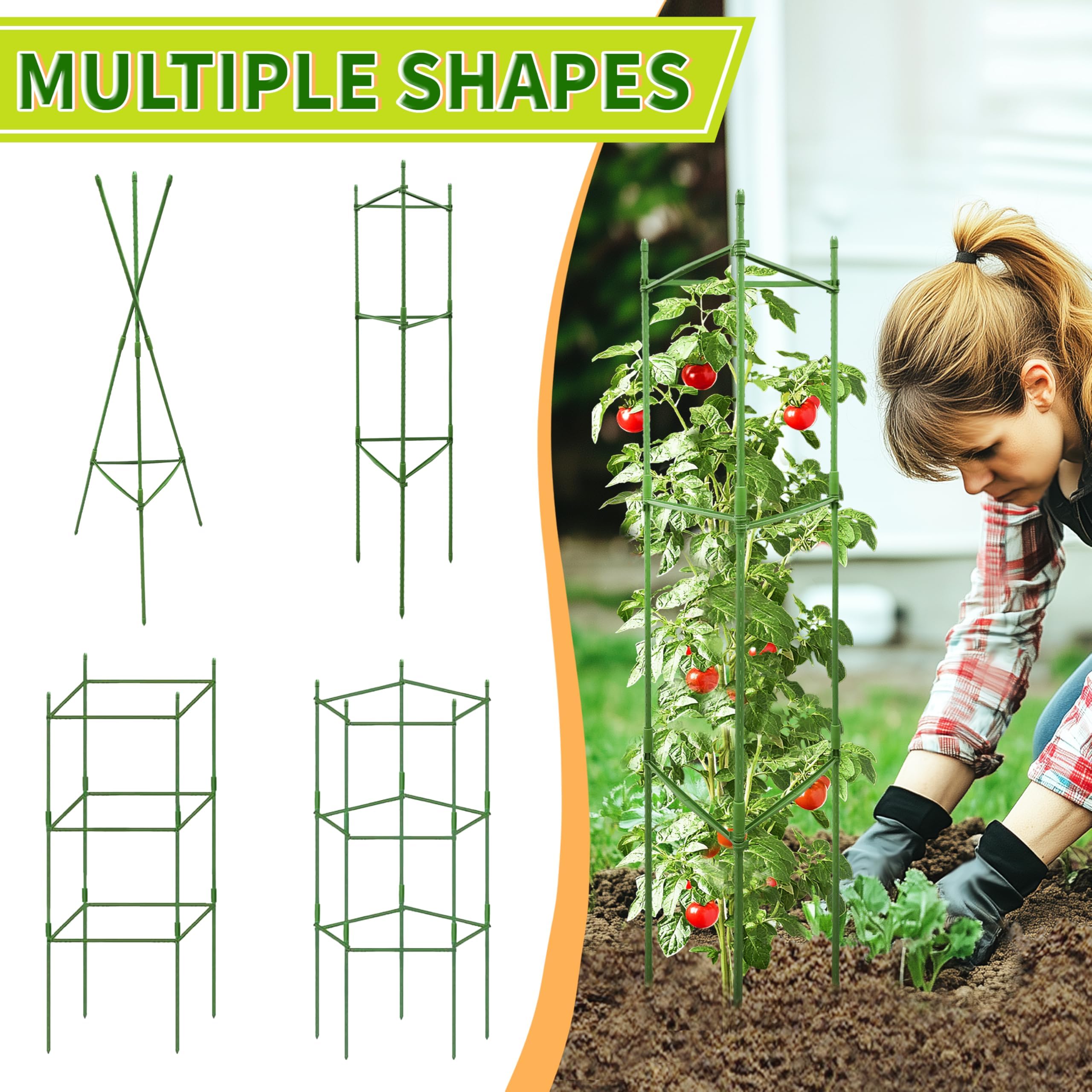 SORANGEUN tomato cages in storage position