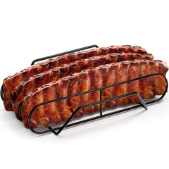 Sorbus Rib Rack for Smoking black model front view