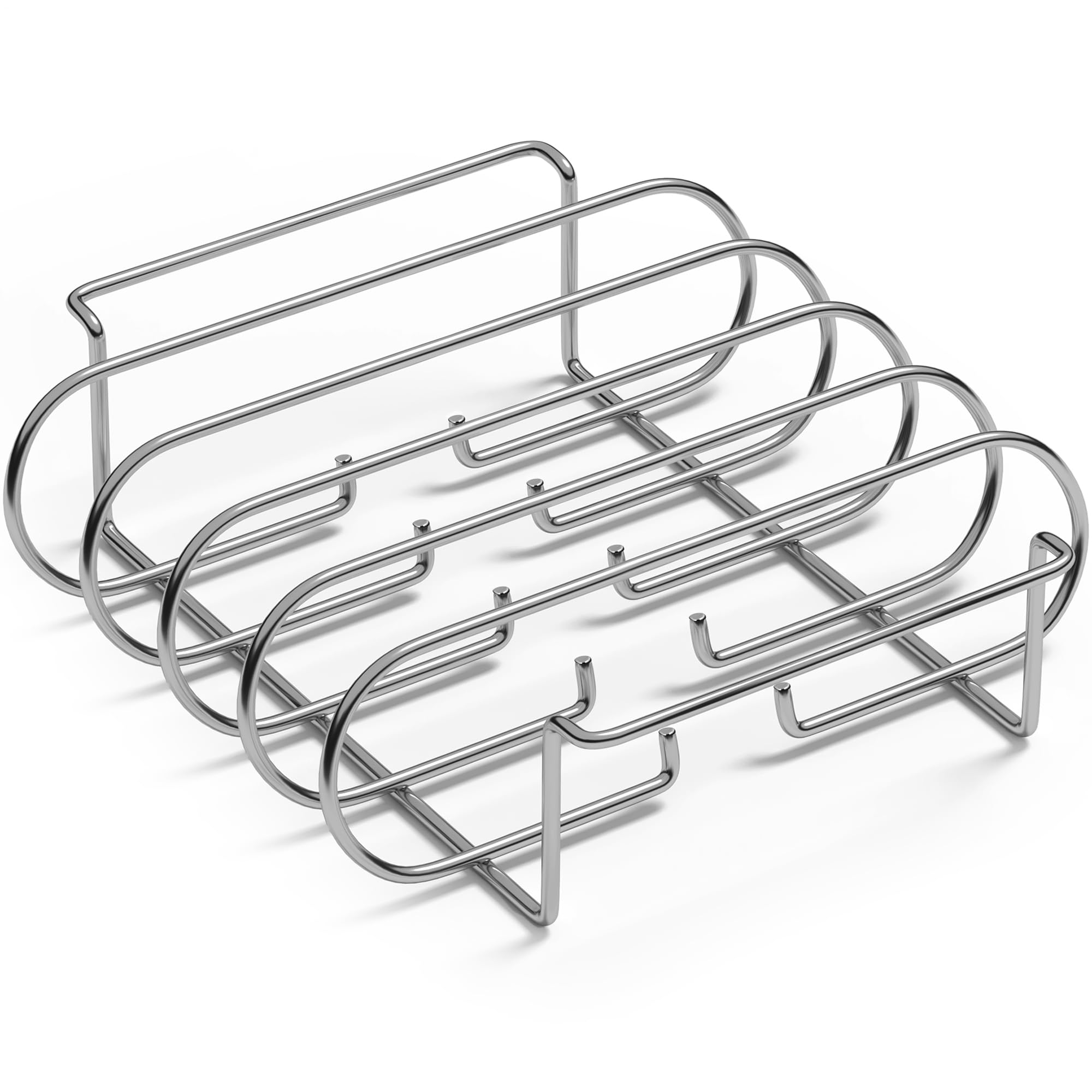 Sorbus Rib Rack in use at an outdoor barbecue