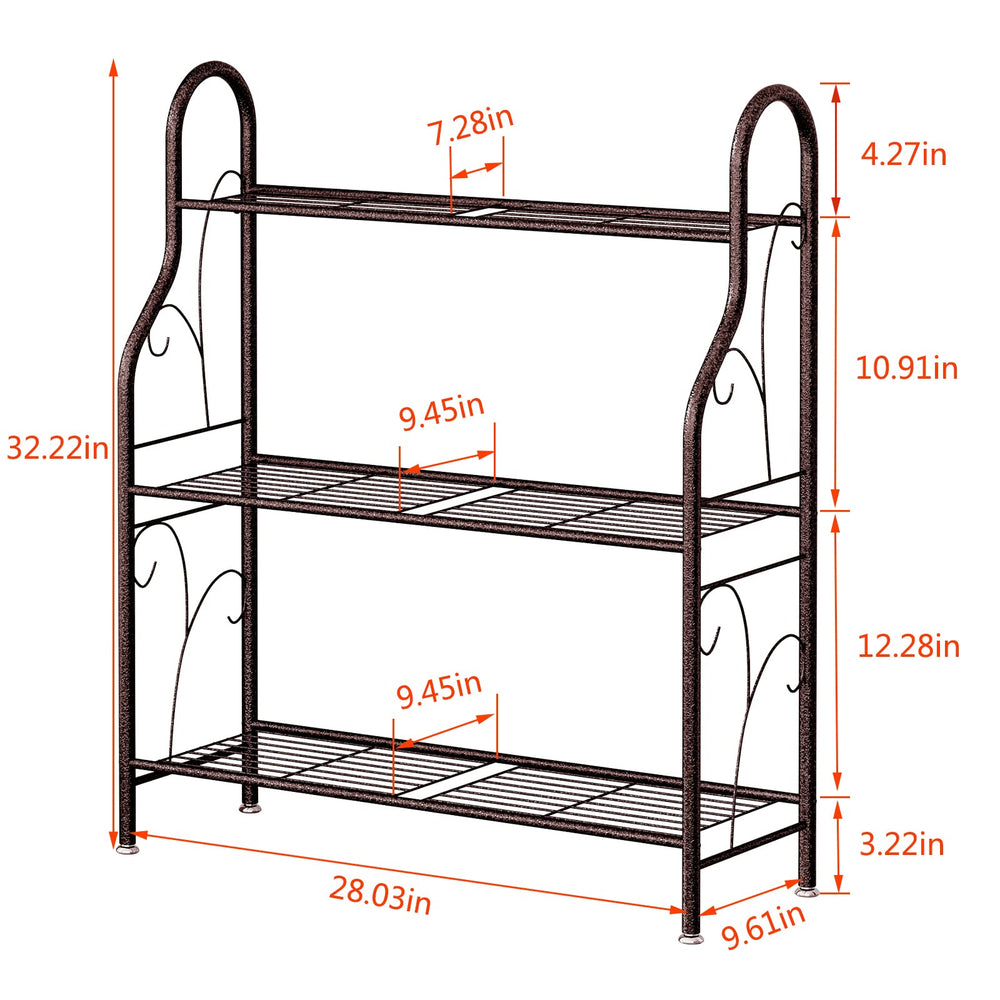 SORCEDAS 3 Tier Plant Stand in garden setting
