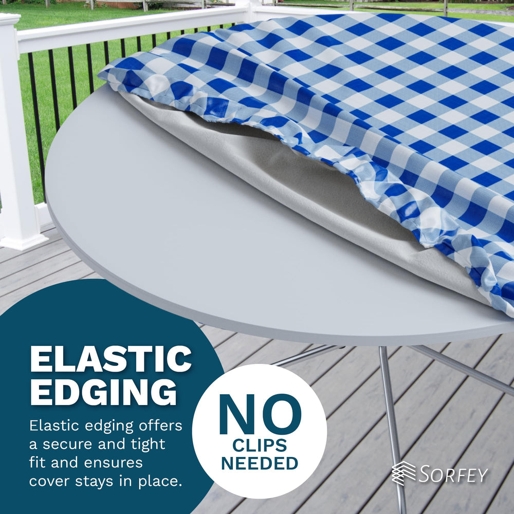 Sorfey Tablecloth with food and drinks on a picnic table