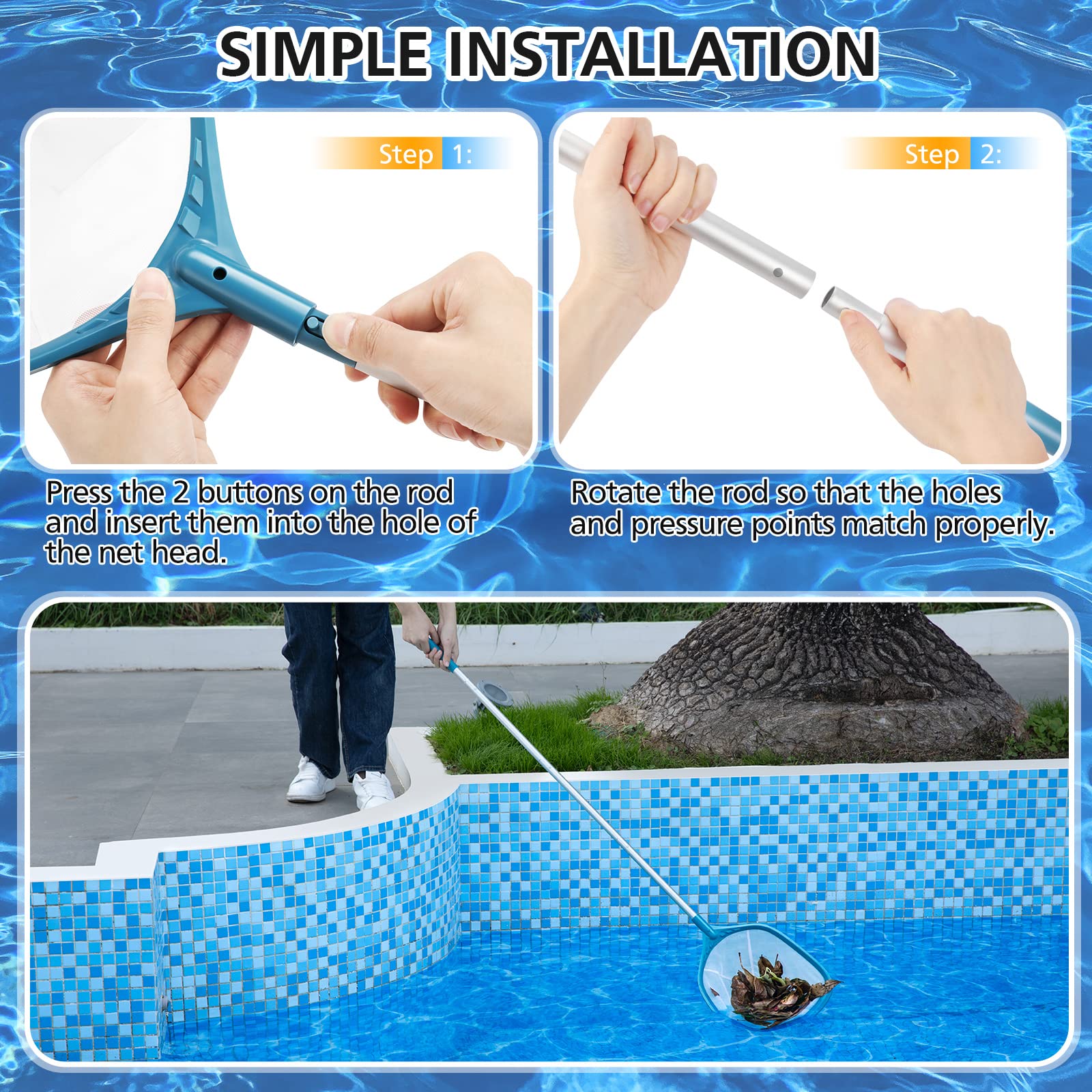 SORSWEET pool skimmer net in packaging