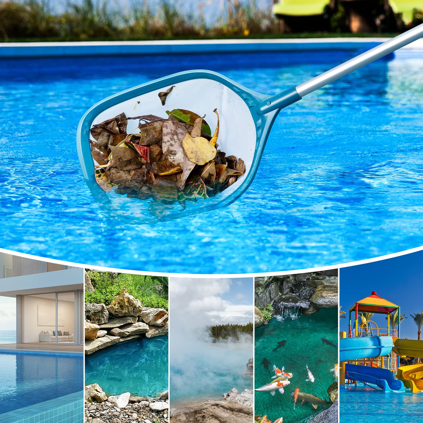 SORSWEET pool skimmer net with fine mesh for debris removal