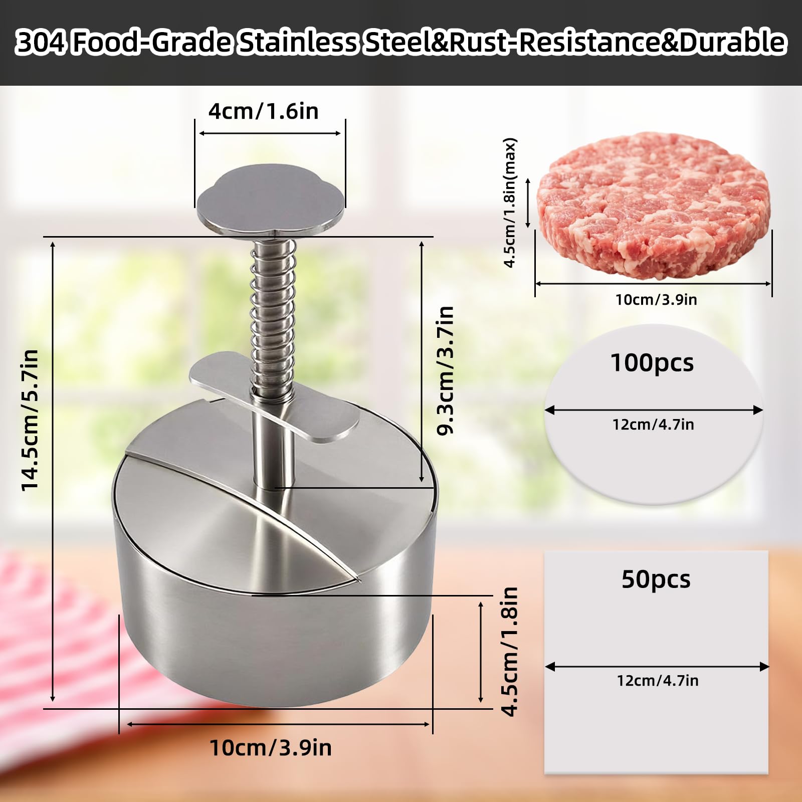 sortizligo Hamburger Press in dishwasher for cleaning