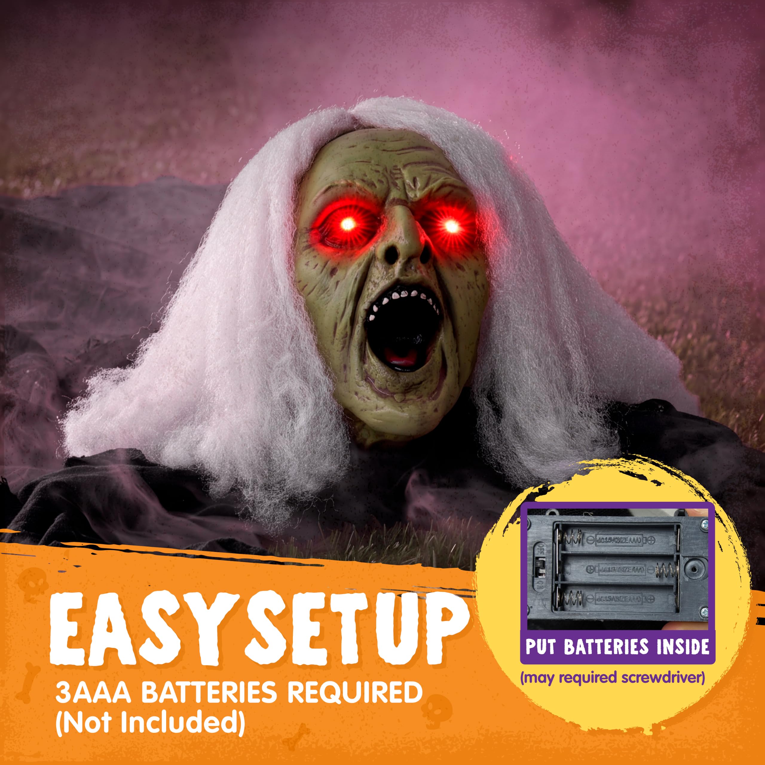 Sound-activated feature of JOYIN Halloween Decoration
