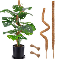 Soupiar 2-Pack 28-inch bendable moss poles with jute ropes