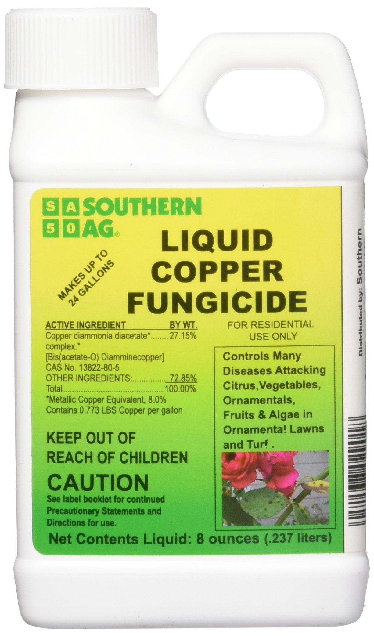 Southern Ag Liquid Copper Fungicide 8oz bottle front view