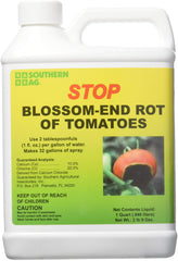 Southern Ag Stop Blossom-End Rot 32oz clear blue/green liquid fertilizer bottle front view