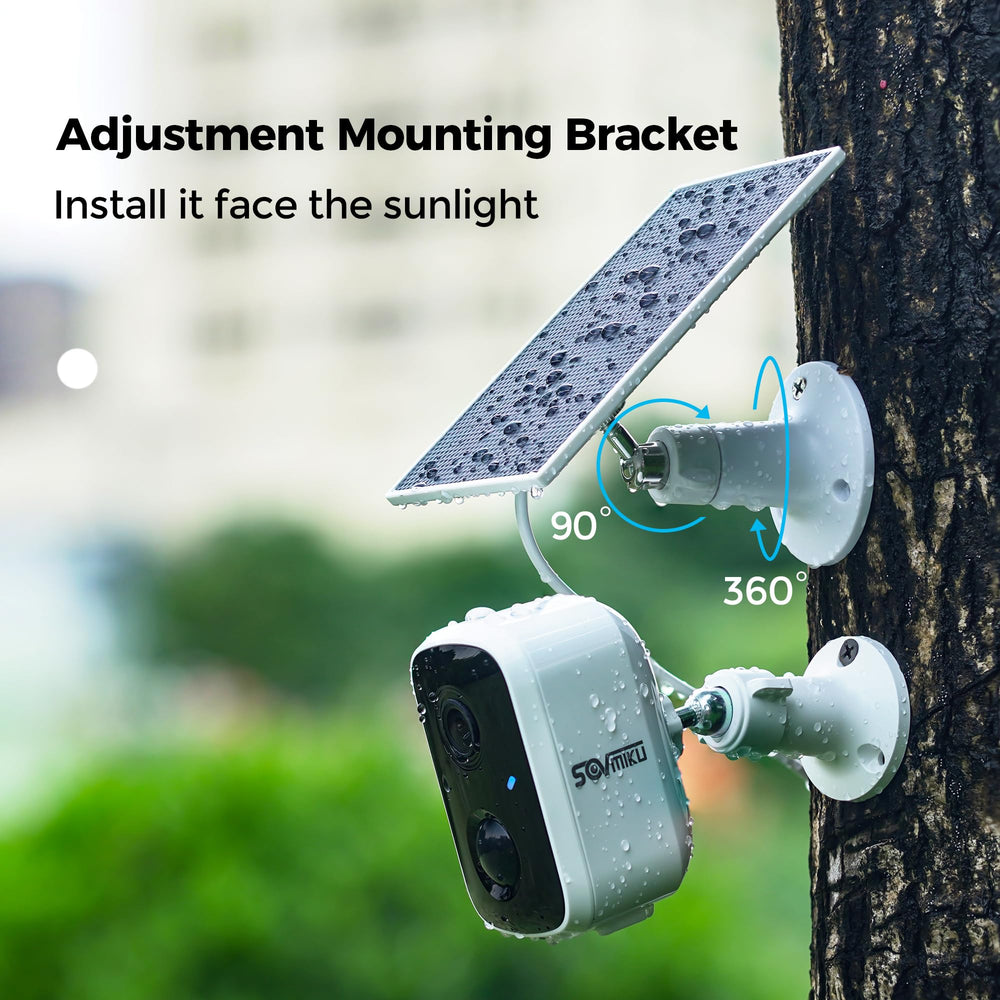 SOVMIKU solar panel with 360° adjustable mount