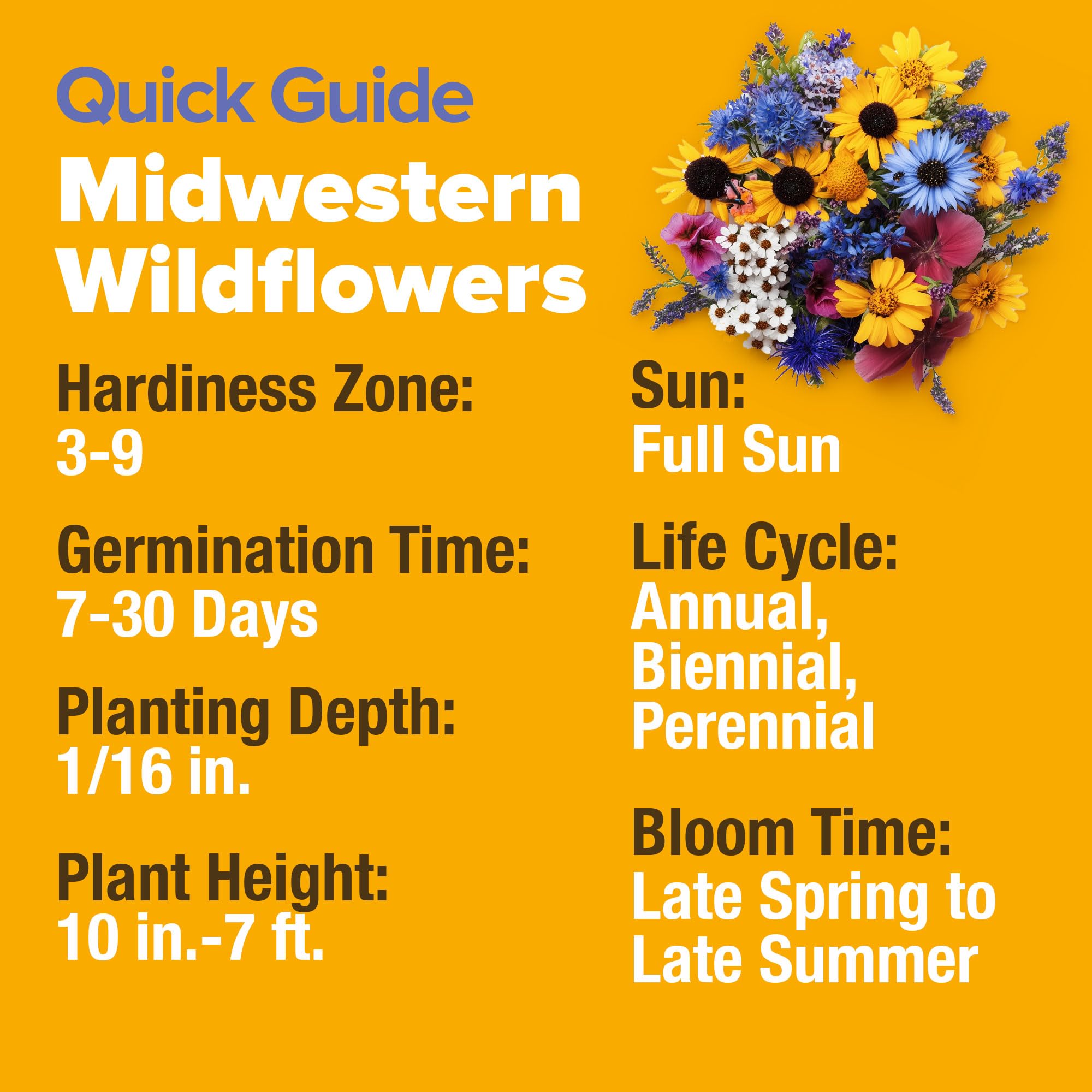 Sowing instructions included with HOME GROWN Wildflower Mix
