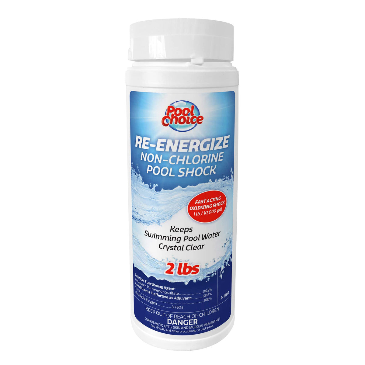 SpaChoice 2-Pounds Premium Re-Energize Pool Shock front view