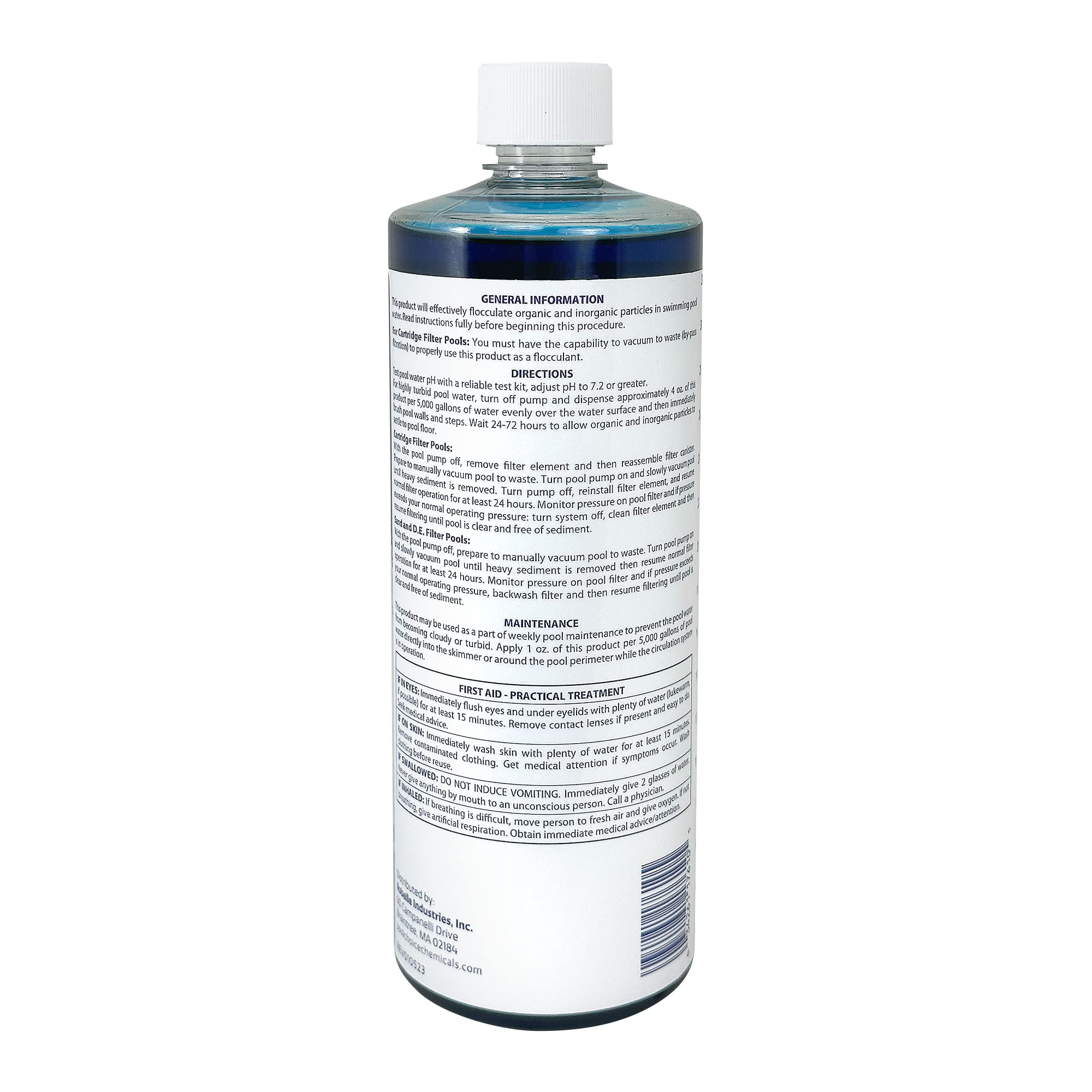 SpaChoice Liquid Flocculant application in pool water