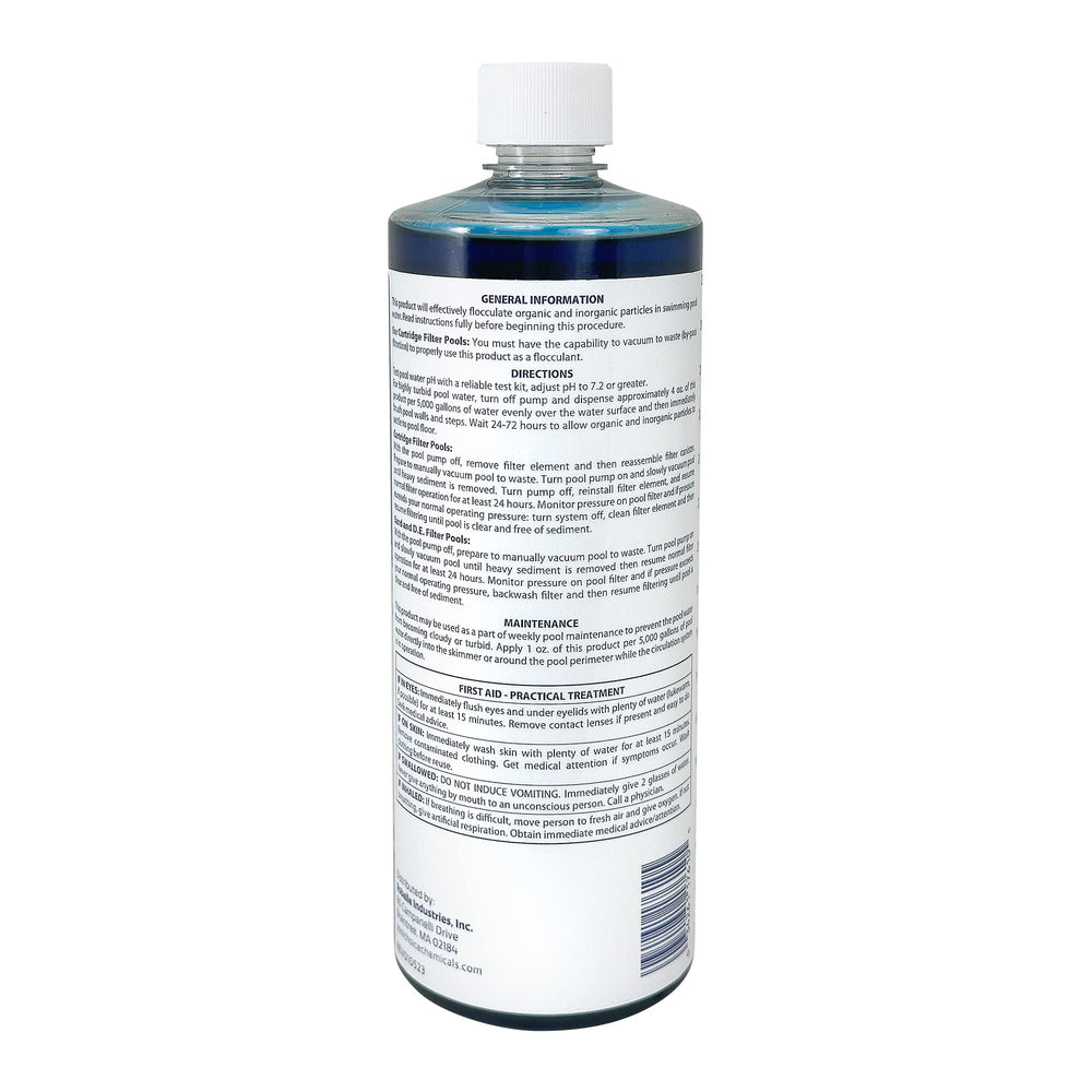 SpaChoice Liquid Flocculant application in pool water
