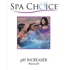 SpaChoice pH Increaser powder in a mixing pail