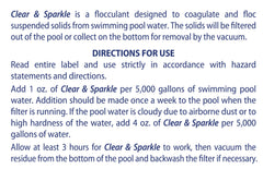 SpaChoice Pool Clarifier packaging with product details