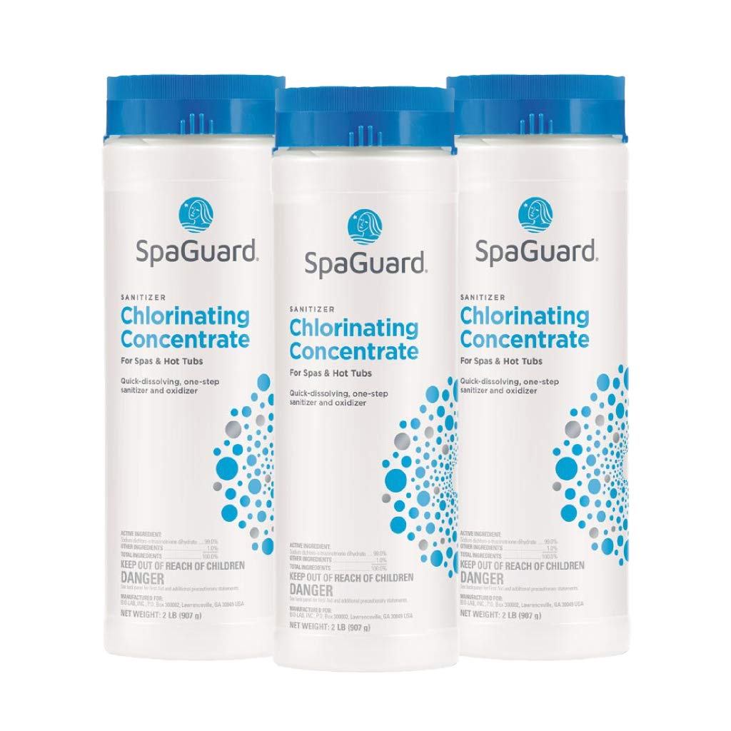 SpaGuard Chlorinating Concentrate 2 lbs, front view packaging
