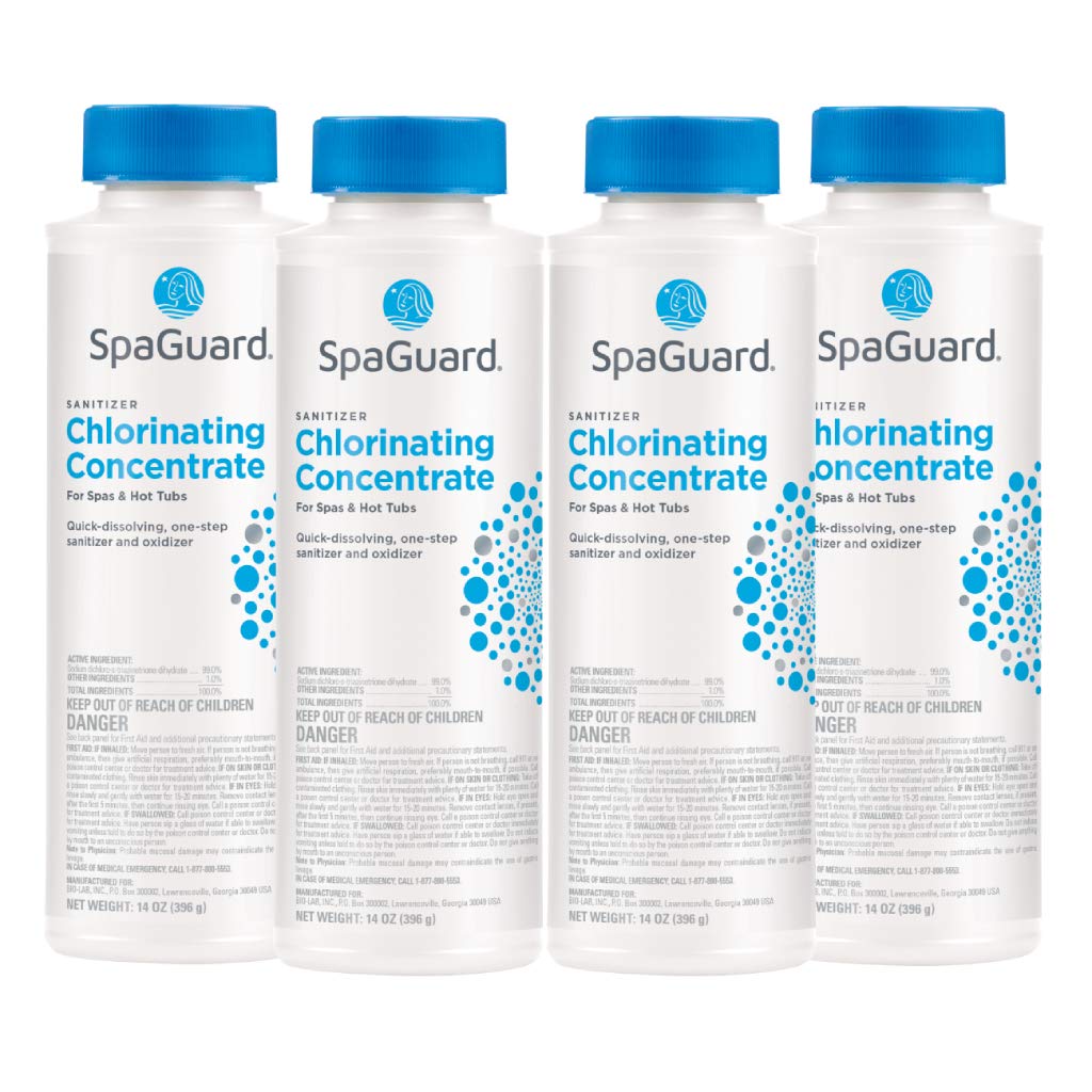 SpaGuard Spa Chlorinating Concentrate 14 oz, packaging front view