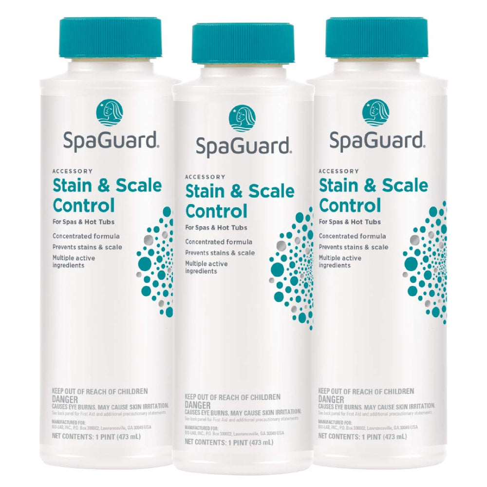SpaGuard Stain & Scale Control 1 Pint liquid bottle front view