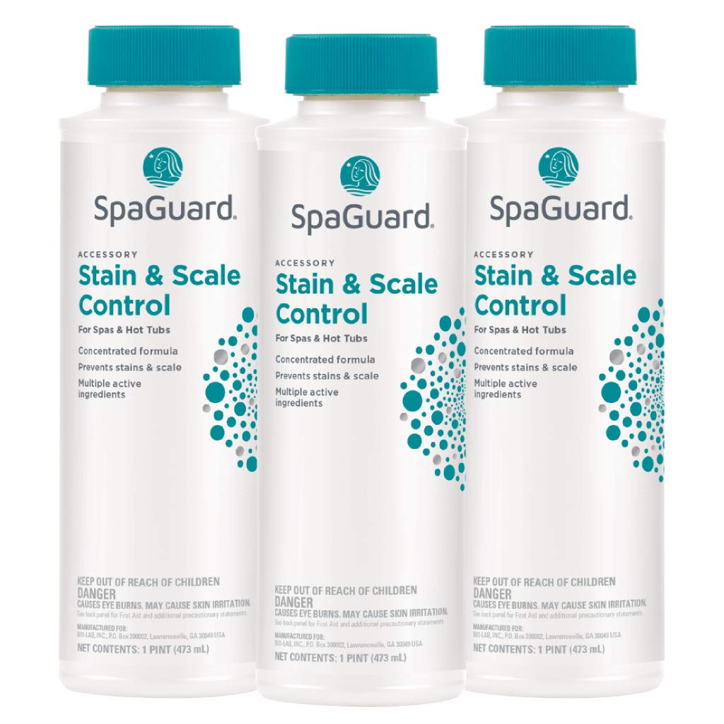 SpaGuard Stain & Scale Control 1 Pint liquid bottle front view