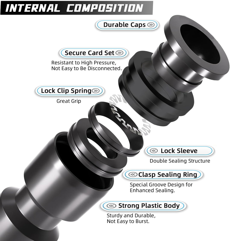 Spalolen 1/4 inch drip irrigation connectors in packaging