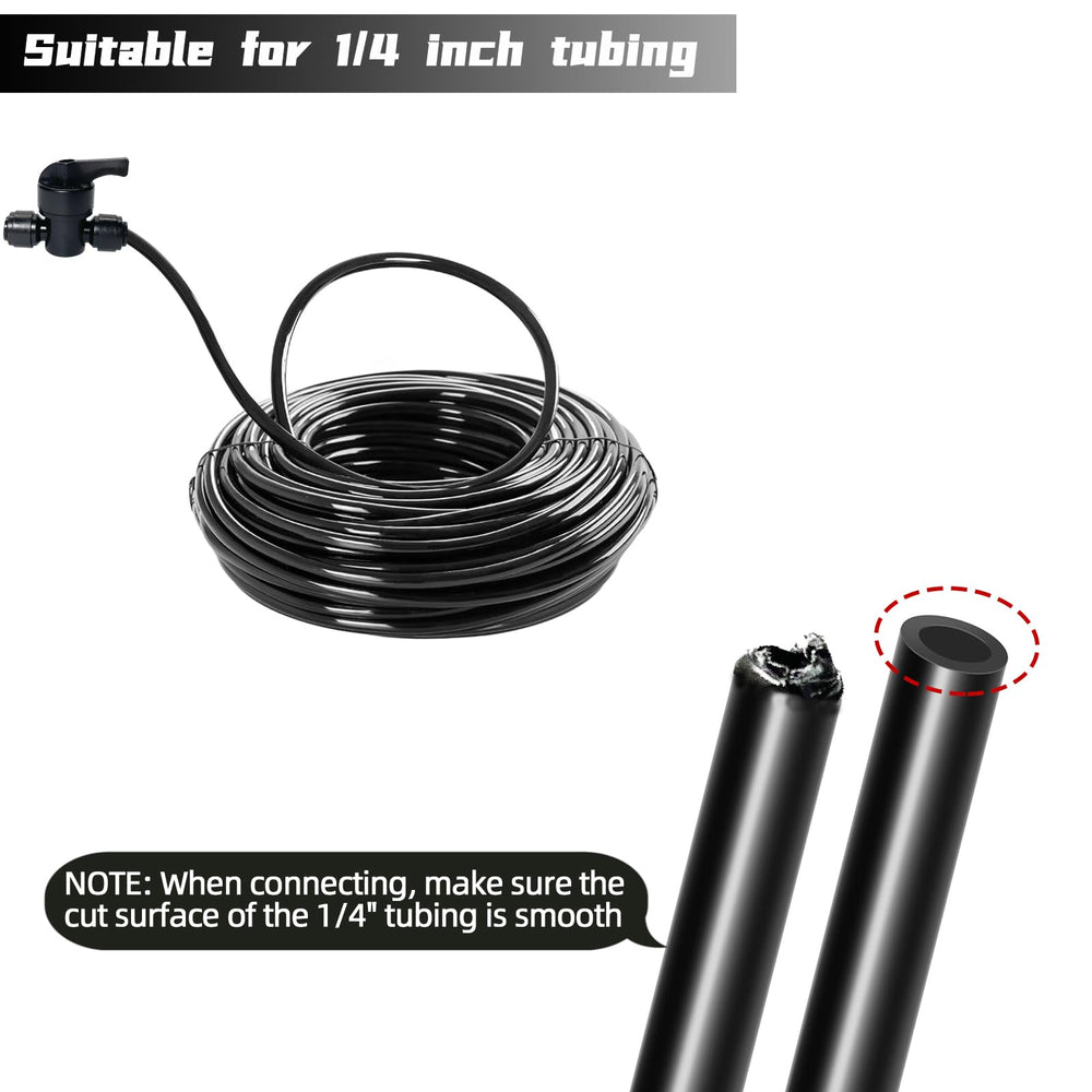 Spalolen 1/4" valve showing quick-connect feature