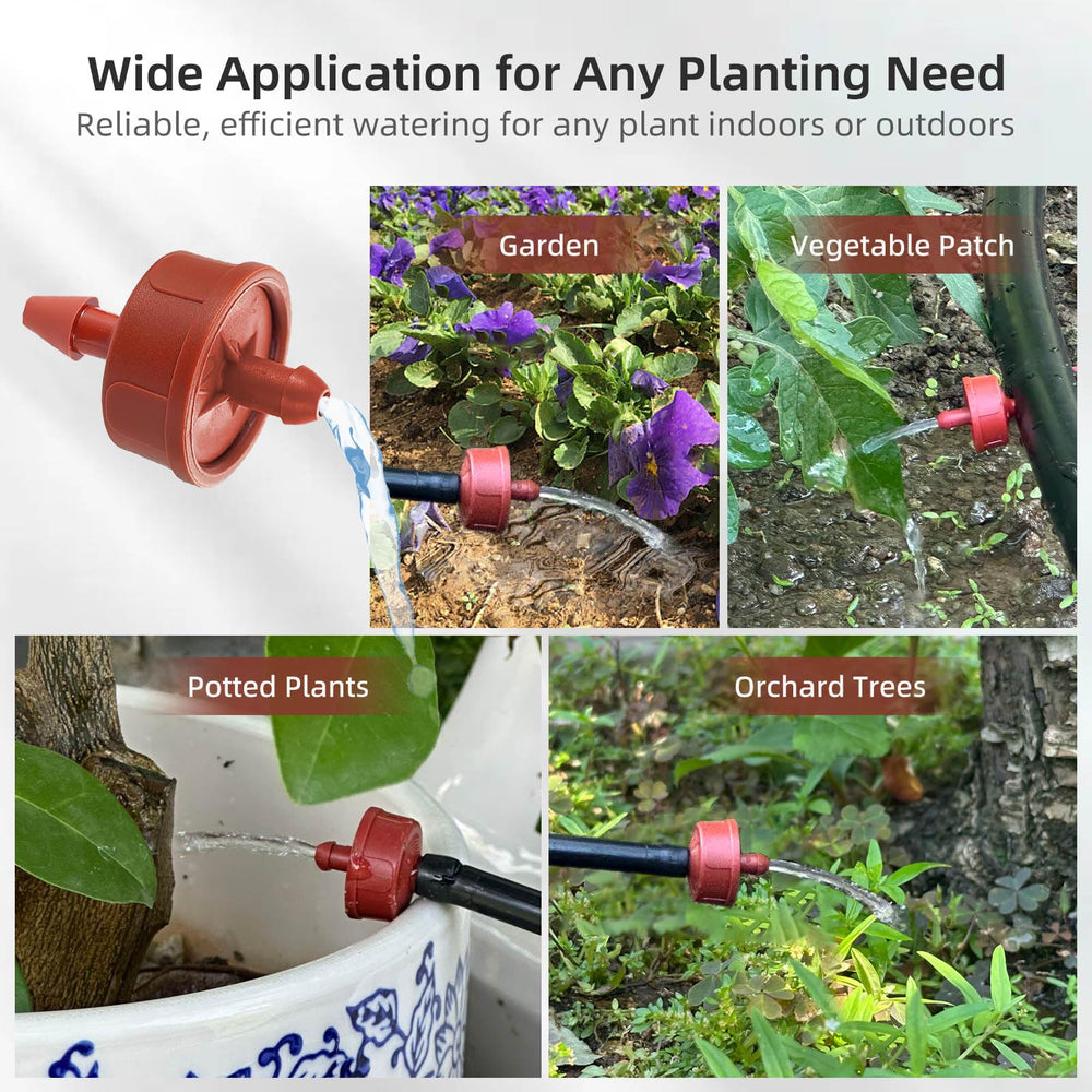 Spalolen 30PCS drip irrigation emitters in use