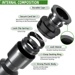 Spalolen adjustable drip emitter in black with stake