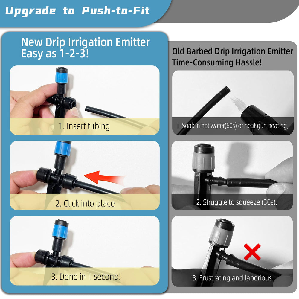 Spalolen adjustable drip emitter with stake