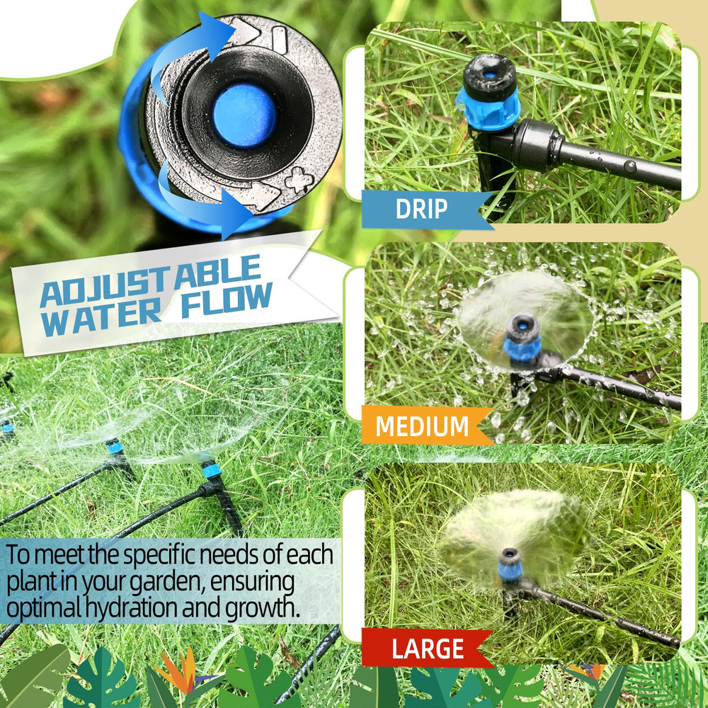 Spalolen drip irrigation system with various emitter types