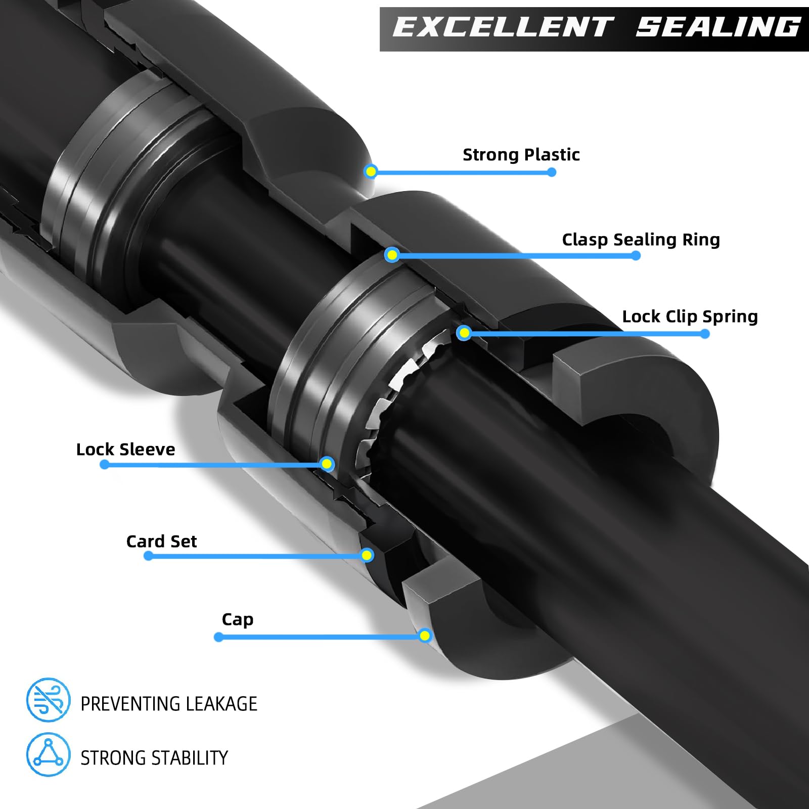 Spalolen tee connector installed on irrigation tubing