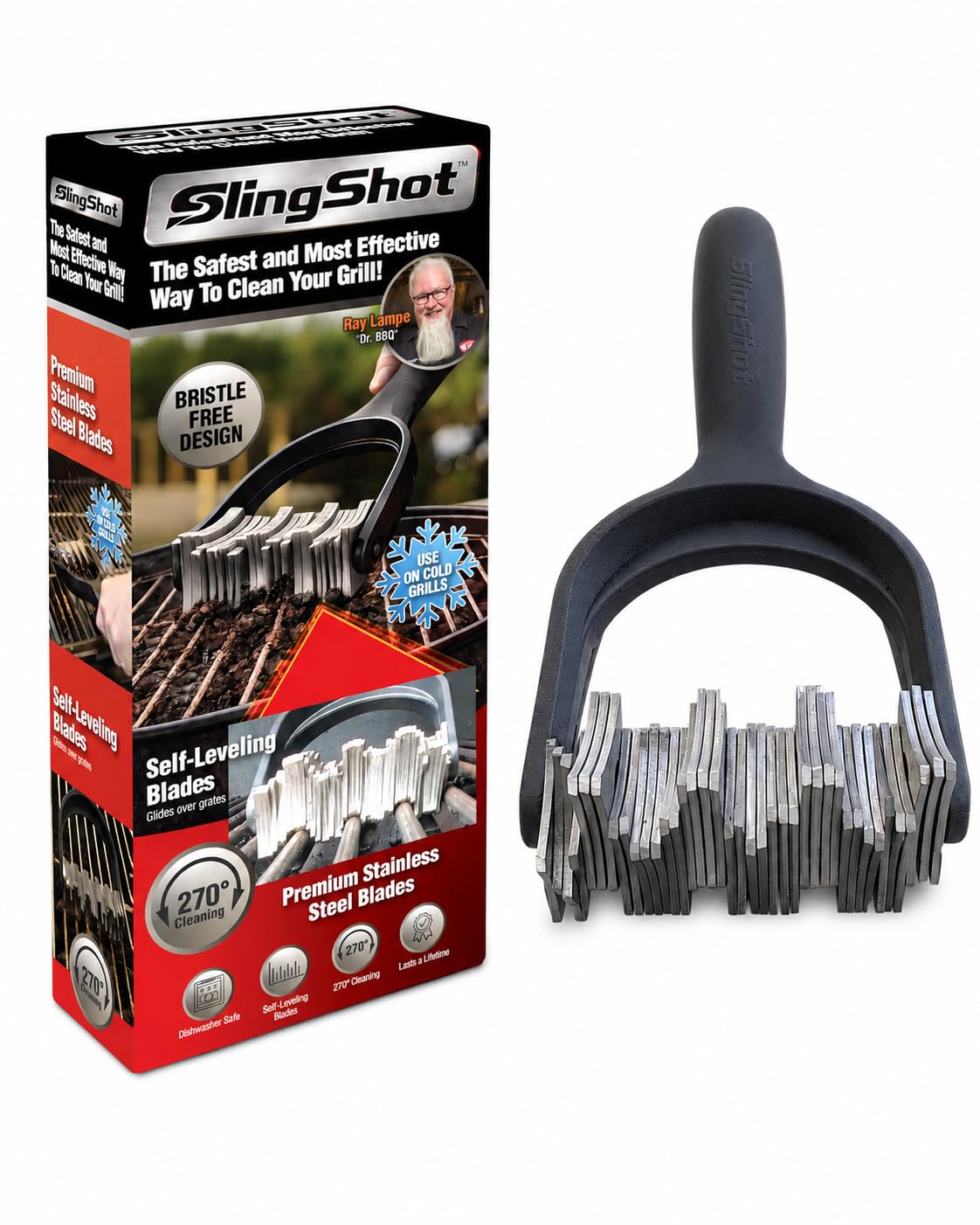 Spark Innovators Slingshot Grill Cleaner front view