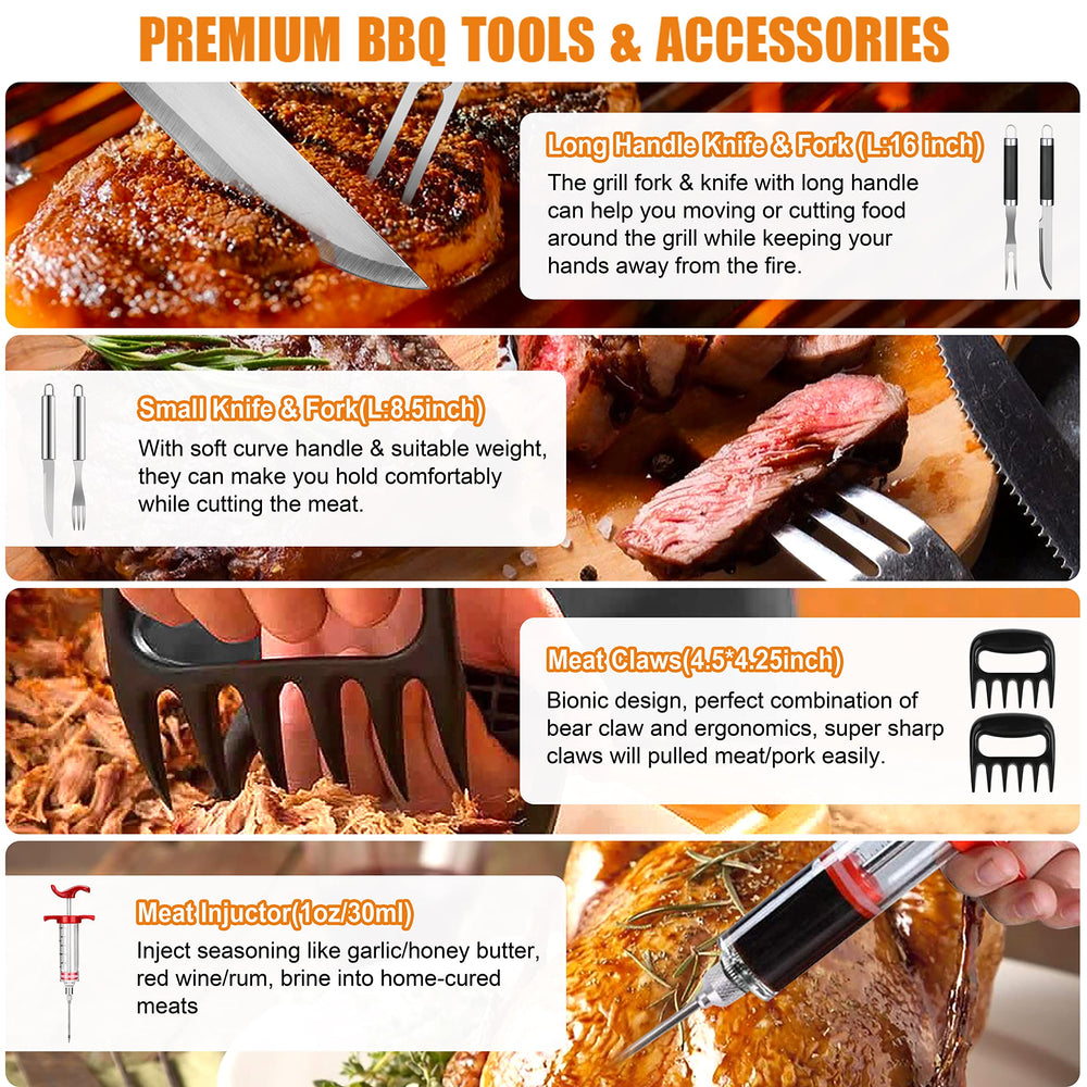 Spatula and fork included in Cifaisi BBQ Tools Set