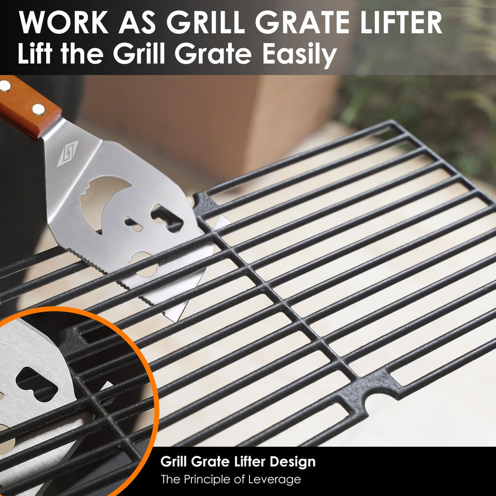 Spatula showing the bottle opener feature