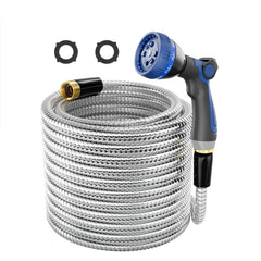 SPECILITE 1/2" x 50FT Stainless Steel Garden Hose front view