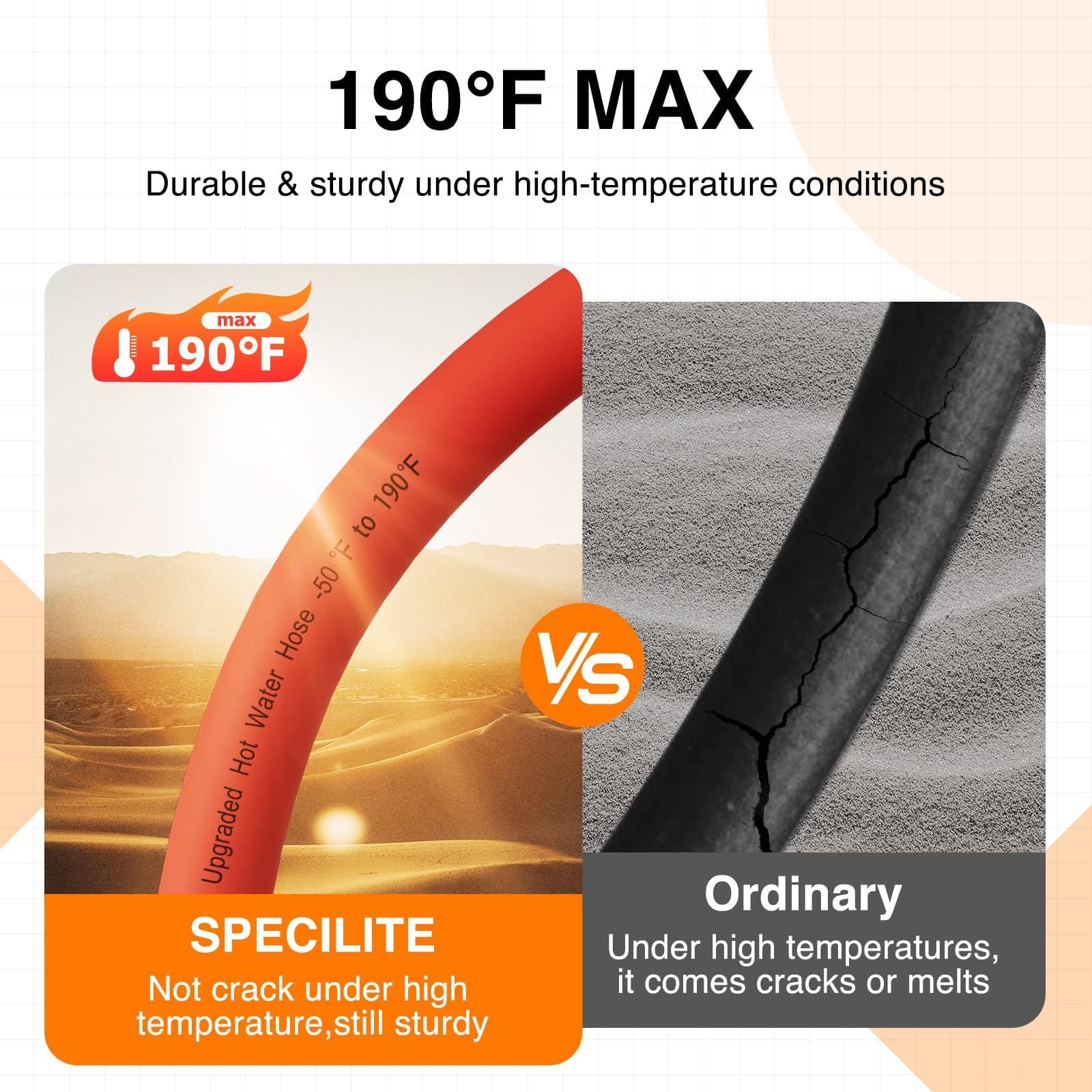 SPECILITE 3/4" diameter hose in use for watering plants