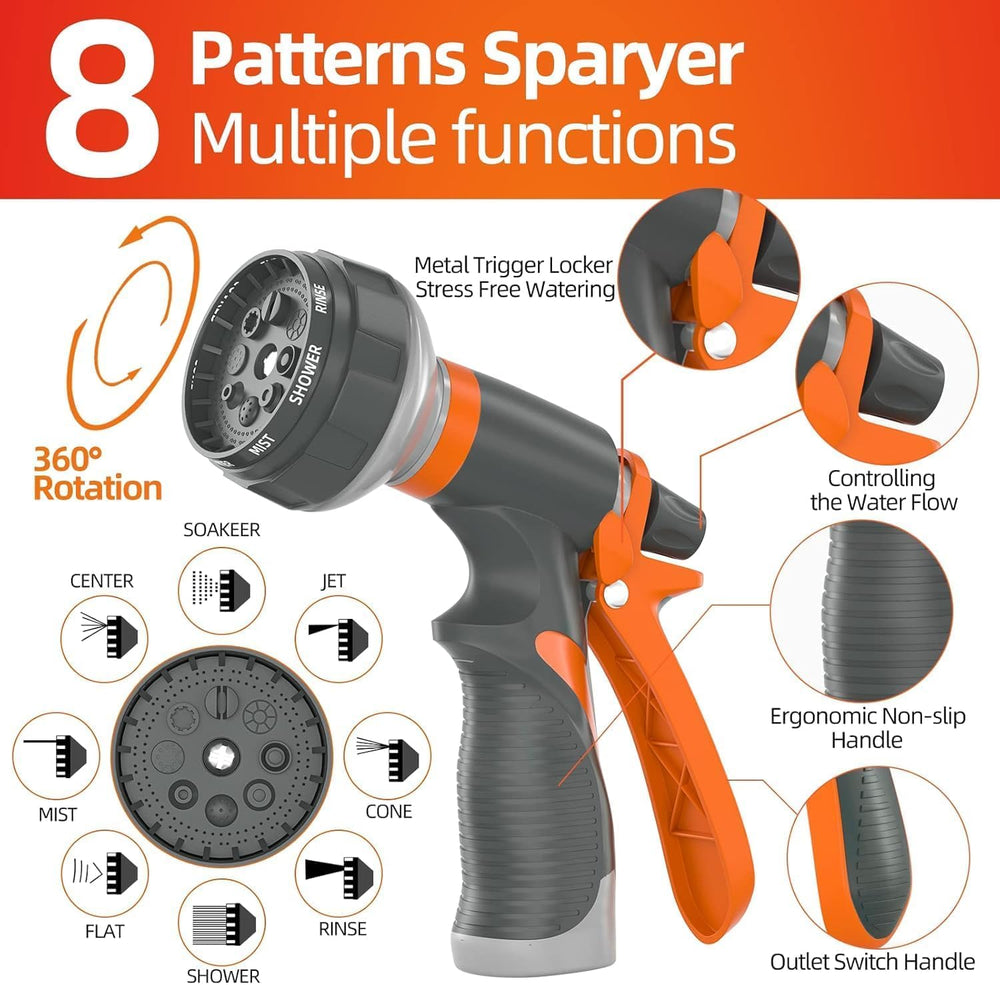 SPECILITE garden hose packed with hose sprayer nozzle
