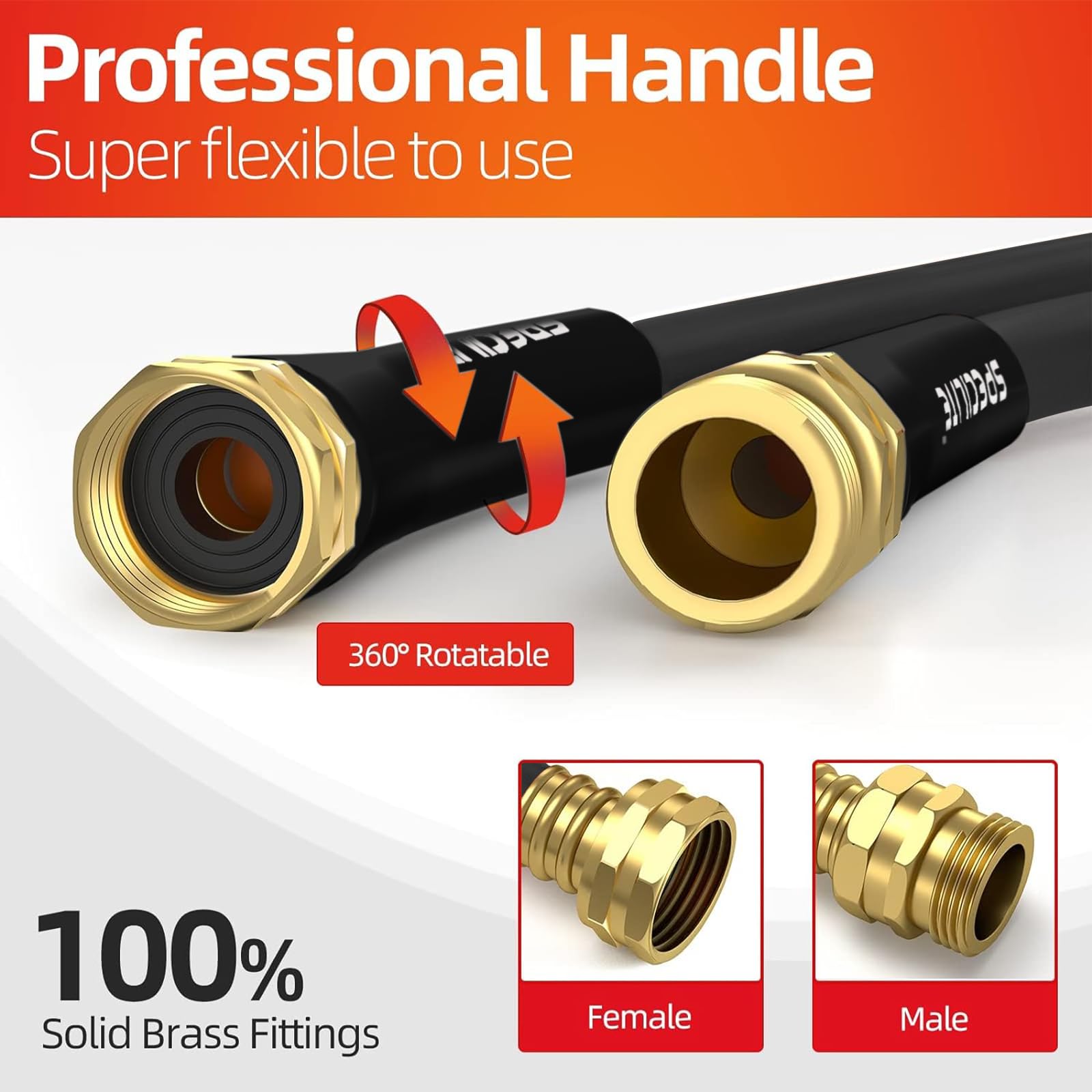 SPECILITE Garden Hose with nozzle attachment